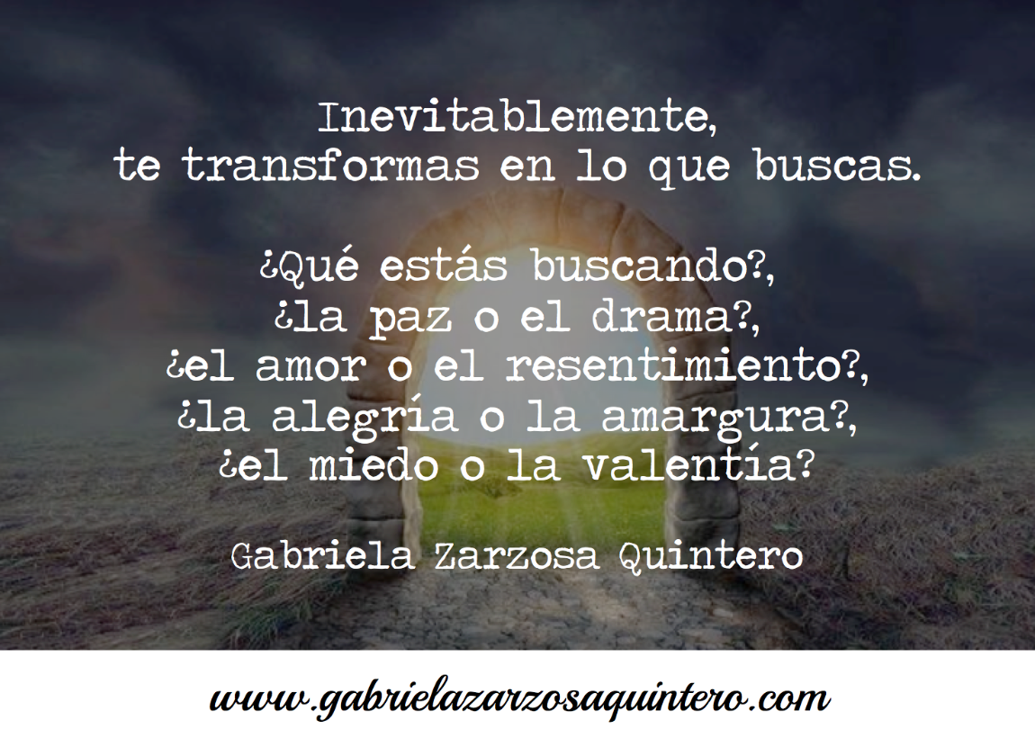 Inevitablemente te transformas