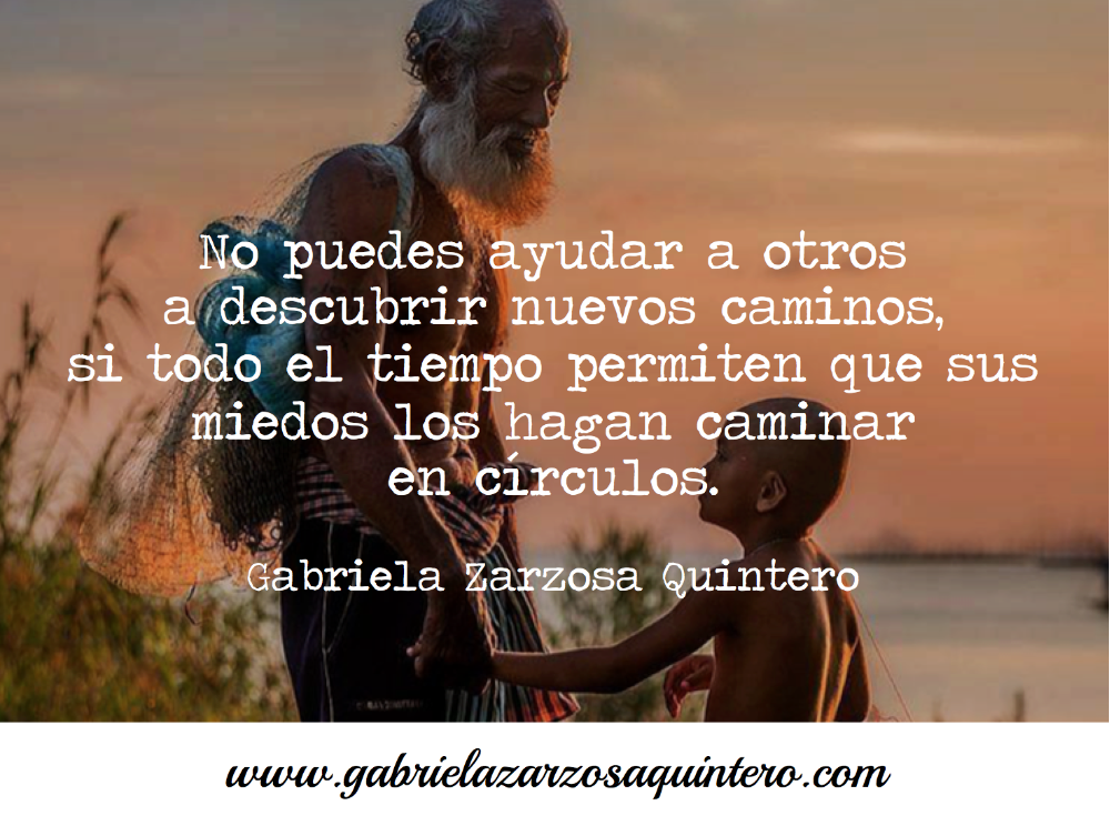 No puedes ayudar a otroa a descubrir nuevos caminos