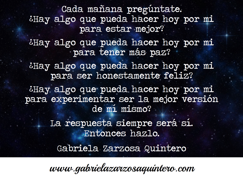 Hay algo que pueda hacer hoy por mi?