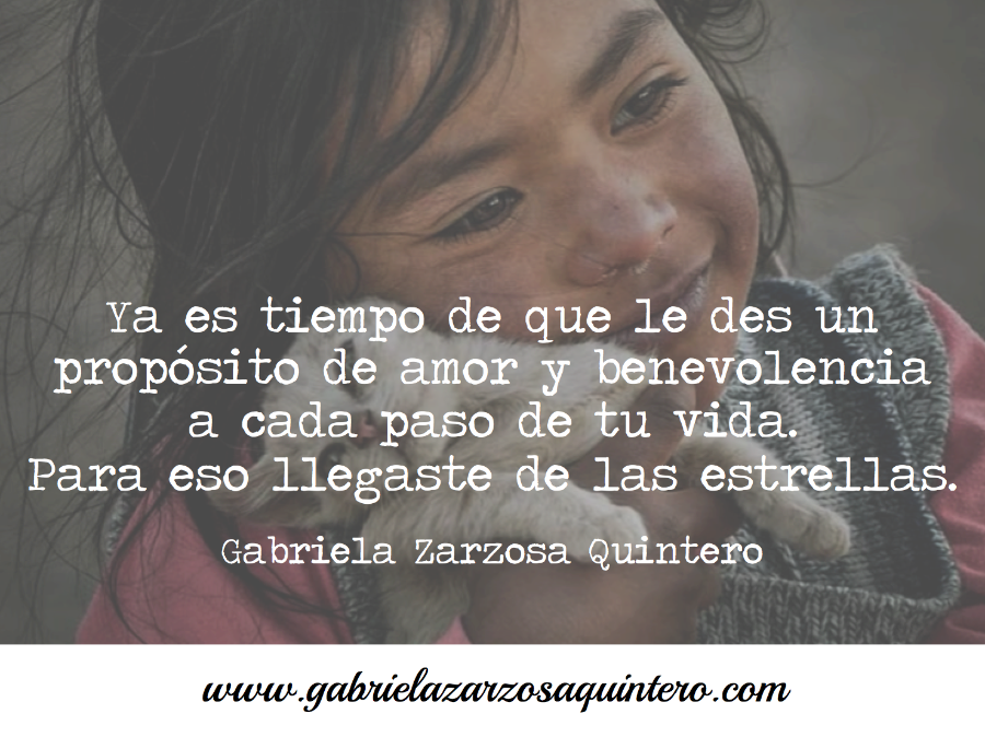 Propósito de amor y benevolencia