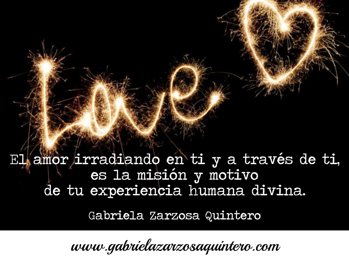 El amor irradiando en ti